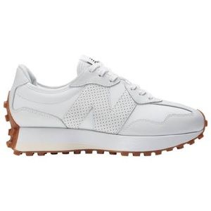 New Balance White and Brown Sneakers